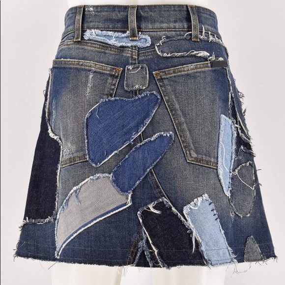 D&G patchwork denim skirt - Picture 2 of 3